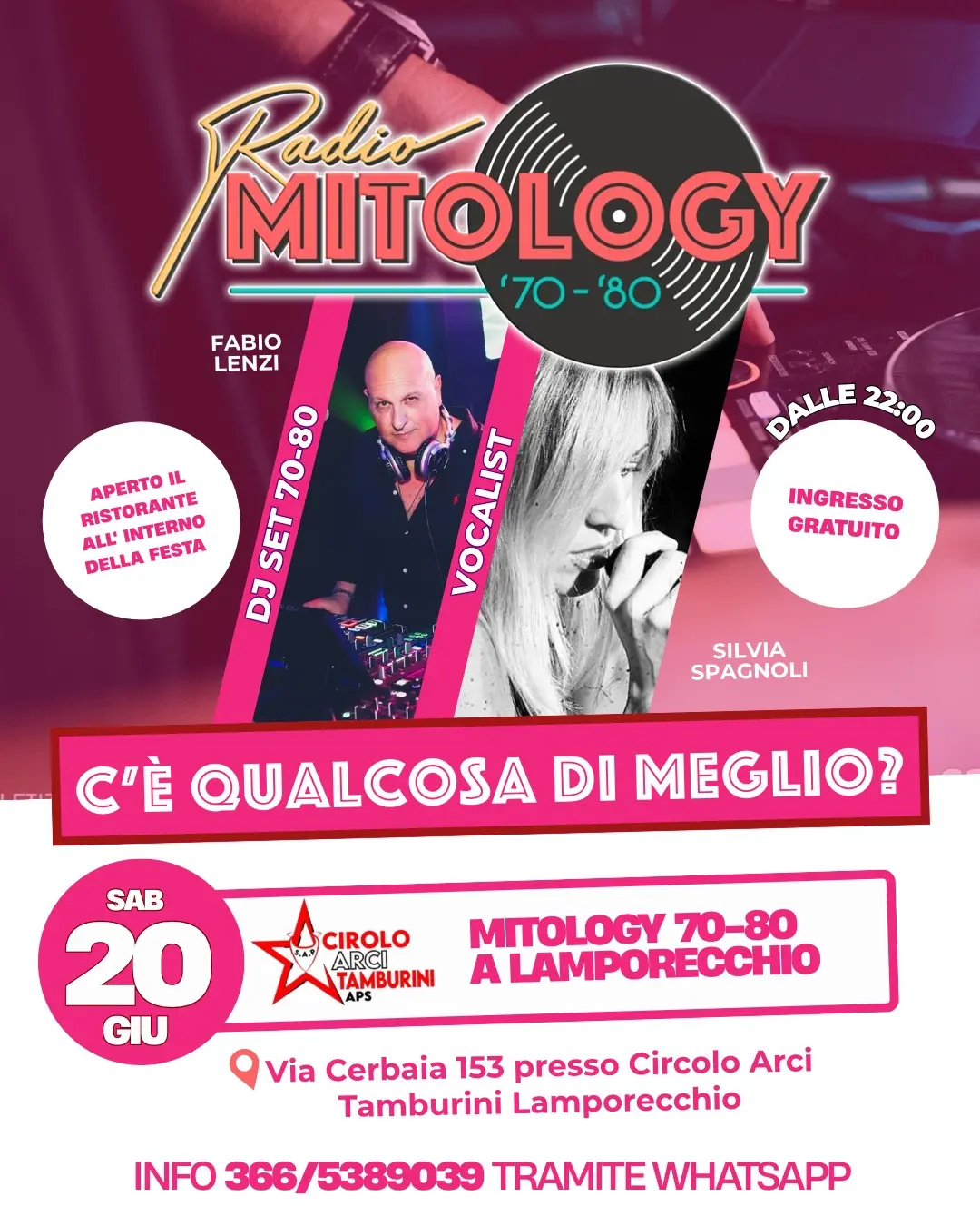 Kiara eventi serate mitology 70-80